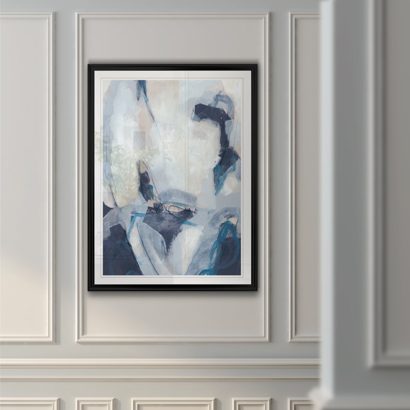 «Blue Process II», reproduction sur toile, H 26,5 po x l 36,5 po, Impression encadrée, Noir