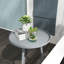 Outsunny Round Garden Coffee Table Rounded Steel Edge Ø40 x 50H cm Grey