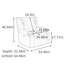 Fauteuil inclinable réglable en similicuir multifonctionnel-783574978