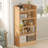 5-Shelf Multi-Functional Modern Wood Bookcase,-1759672751