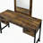 Charming Vanity Desk With Abundant Storage And Adjustable Mirror For Dressing Area