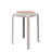 Tabouret d'appoint léger pré-assemblé en résine empilable Alysoun-809252011