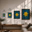 Golden Daffodil Botanical - Framed Print-54612676-54612678