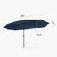 Parasol de marché 15 pi Helzer-566310982