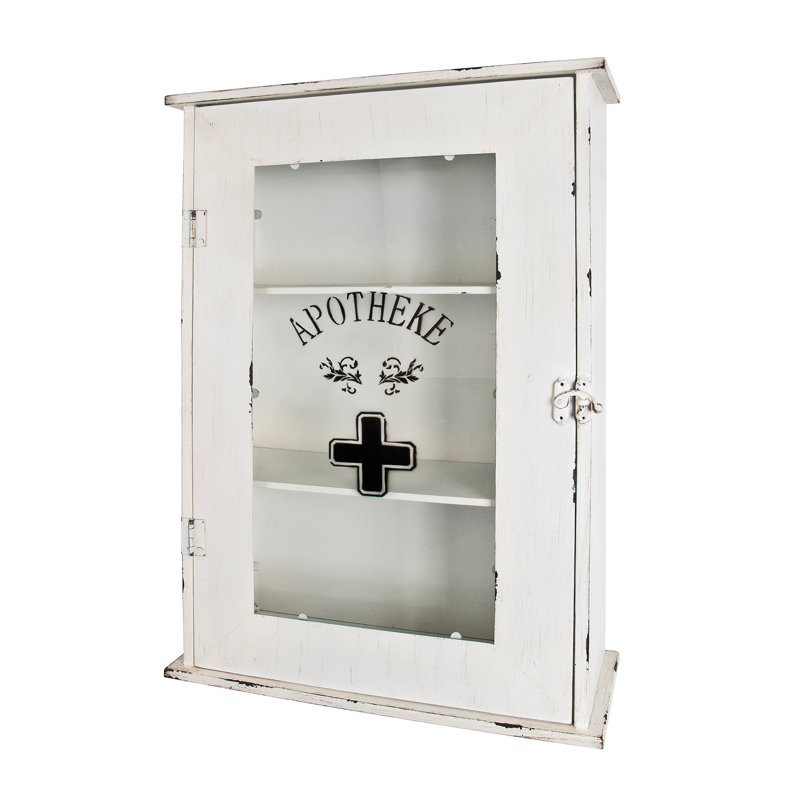 Garrett 43mm W 62mm H Wall Mounted Required Framed Medicine Cabinet Mirror 3 Fixed