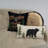 Donna Sharp Painted Bear Rectangle Throw Pillow