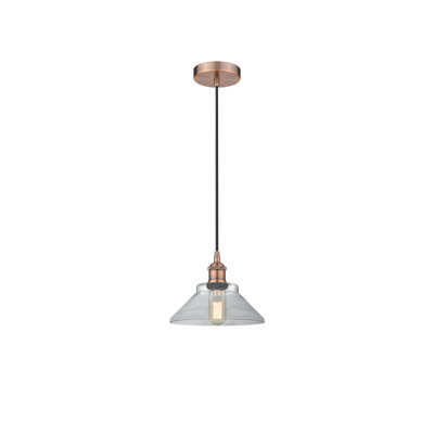 Luminaire suspendu conique à 1 lumière Choccolocco