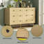 Commode 6 tiroirs Aleeah