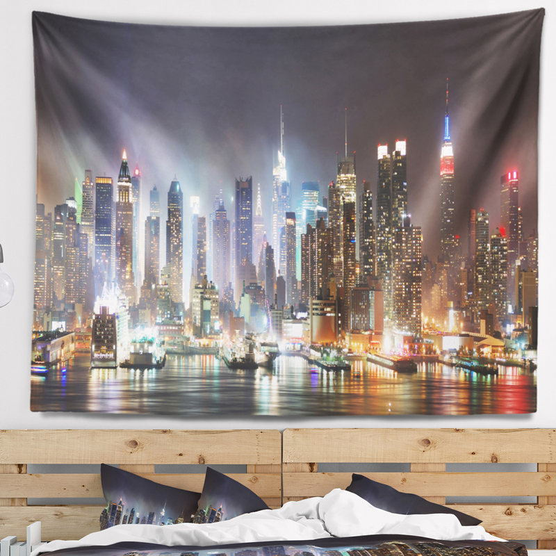 Tapisserie «Cityscape City», Manhattan, H 78 po x l 92 po