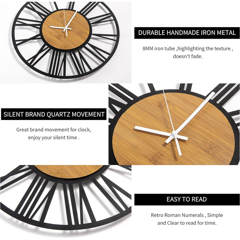 Rior Solid Wood Wall Clock