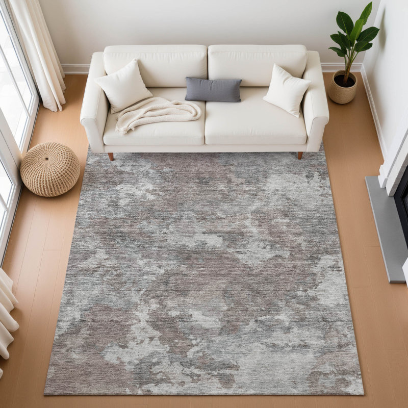 Premium Machine Washable  Abstract Rug, Rectangle 10' x 14'