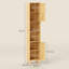 Manufactured Wood, Bamboo Freestanding Bathroom Cabinet