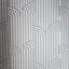 Rouleaux de papier peint Classen Silver Metallic Blue Art Deco Lines