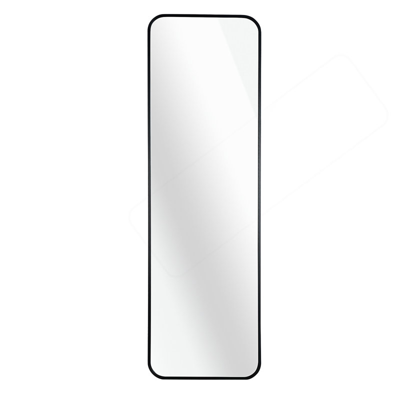 47 X 14IN Door Mirror., Black