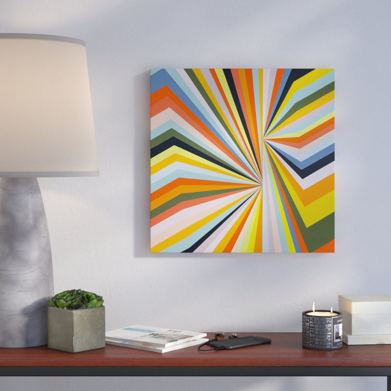 « critical distance », impression sur toile tendue, H 18 po x l 18 po x P 1,5 po, Toile avec cadre noir, Pas de tapis