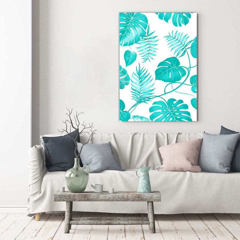 Tropical Leaves - Wrapped Canvas Print