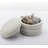 Round Upholstered Velvet Ottoman