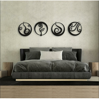 No Frame 4 Piece Wall Art