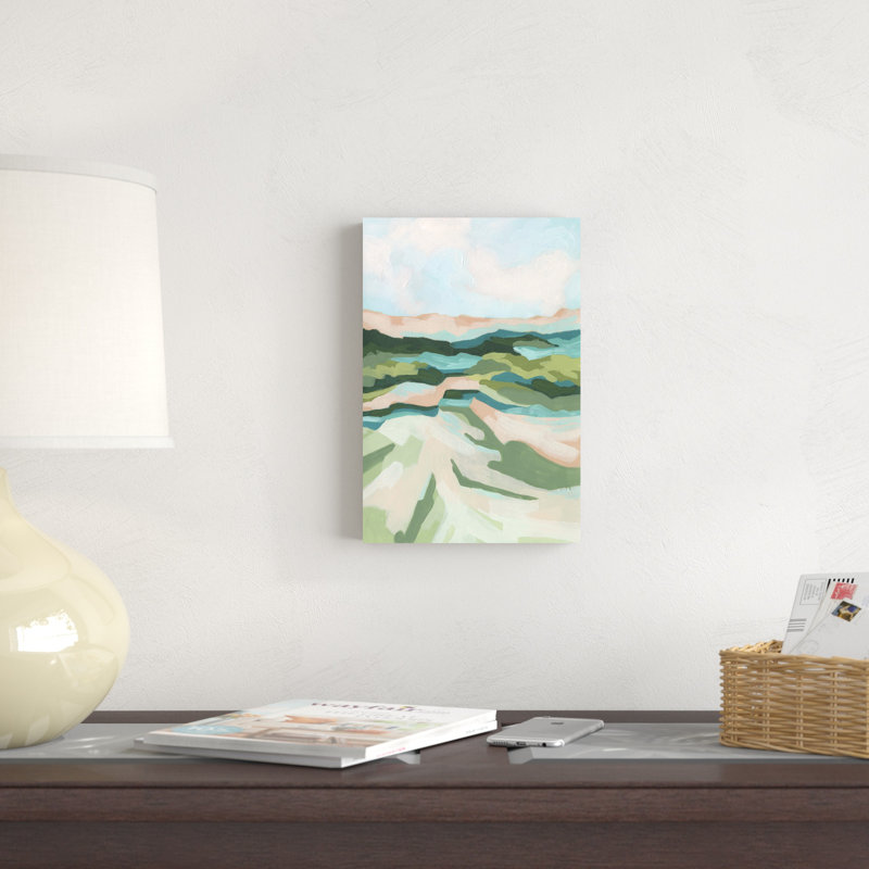 «Tidal Valley I» par June Erica Vess - peinture sur toile tendue, H 12 po x l 8 po