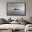 «Black and White Shark Ocean Profond Modern Coastal Decor», reproduction d'art sur toile encadrée-120419707-120419709