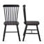 Lot de 2 chaises de salle à manger, en bois d'hévéa, chaise de salle à manger, chaise en bois massif, chaise de table en bois massif, chaise de salon, style simple