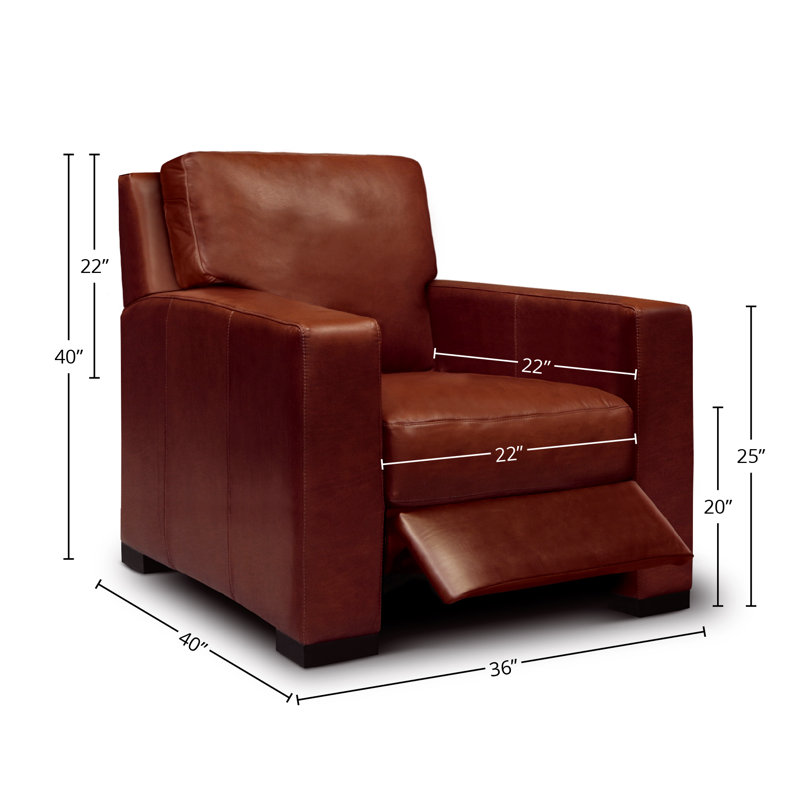 Santiago Recliner, Red Brown