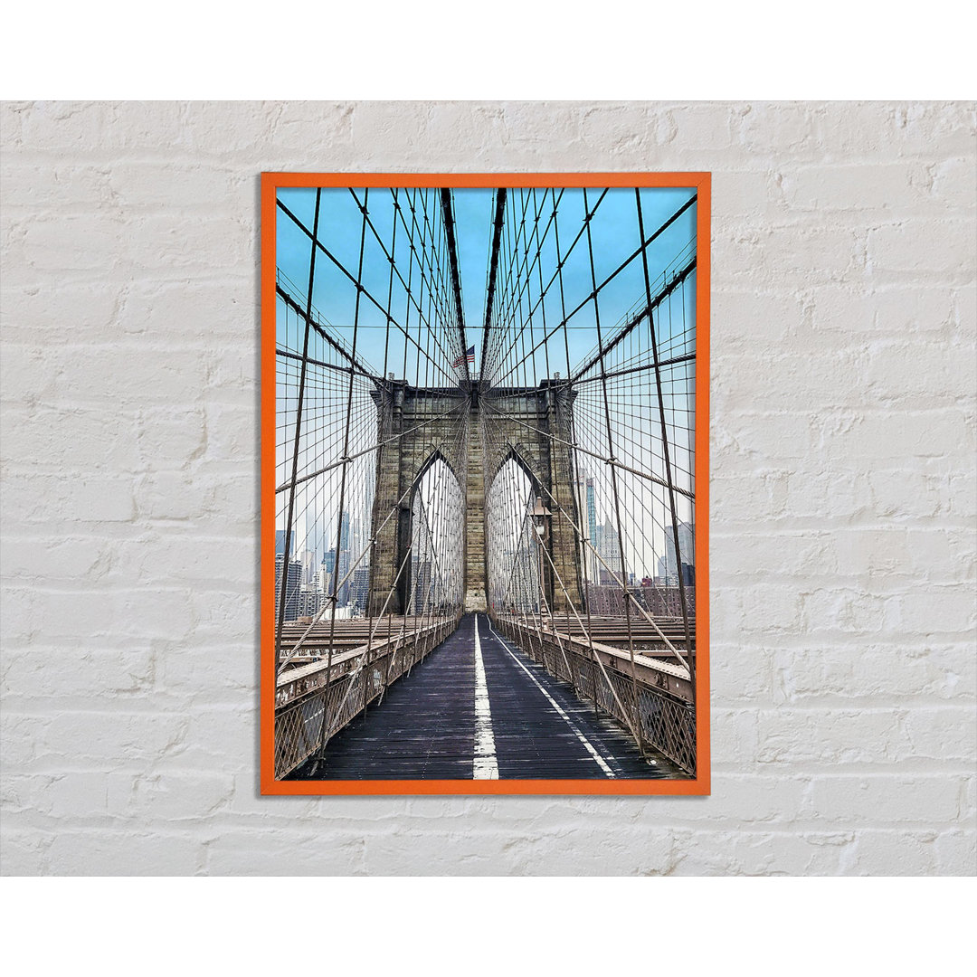 Anees Struktur der Brooklyn Bridge 1 - Einzelne Bilderrahmen Kunstdrucke