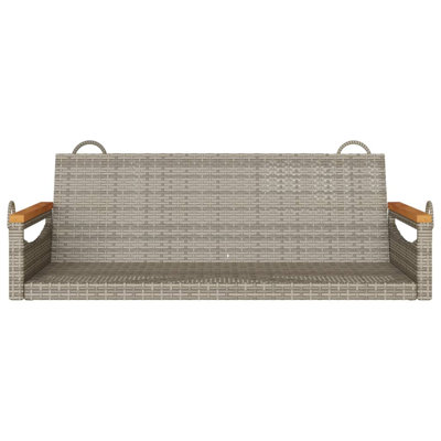 Ebern Designs Swing Bench 42.9"X24.4"X15.7" Poly Rattan