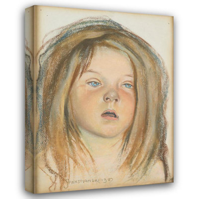 «Head of Helen» par Stanislaw Wyspianski - Art mural sur toile tendue avec châssis