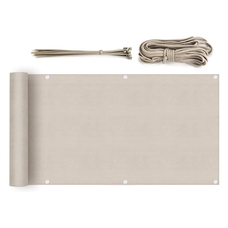 Kino Privacy Screen Taupe, 90cm H x 500cm W