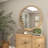 Vivienne Brown Wood Distressed Room Wall Mirror with Beaded Detailing-1072346935-1072346937