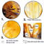 Majestic Golden Yellow Harmonic Harp V - ensemble d'art mural musical-107758875-107758876