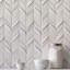Carreau de mosaïque en céramique 1 "x 2" Divine Alula (0,85 pi. Ca. / feuille)-51960700