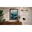 Layered Waves Minimalist - Framed Print-1020734008-1020734005