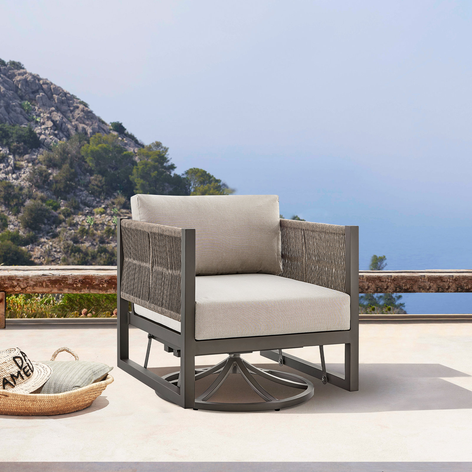 Outdoor Glider with Sunbrella® Cushions