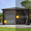 10 pi. L 10 pi. P 12 pi L 10 pi. D Pavillon de jardin avec rideaux-113571340