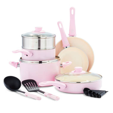 Non-Stick 12-Piece Cookware Set, Green Pots and Pans Non Stick Cooking Pot  Set - AliExpress