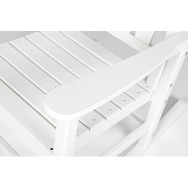 3-Piece Rocking Chair Set, White
