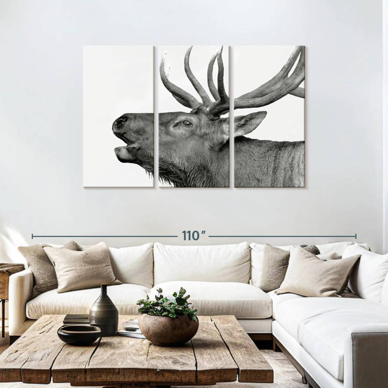 Brampt Deer Call, 48" H x 74" W