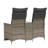  Reclining Garden Sofa Grey