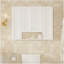 Armoire de salle de bain moderne avec 5 tablettes réglables, armoire à pharmacie murale pour la salle de bain, charnières à fermeture douce, étagère ouverte