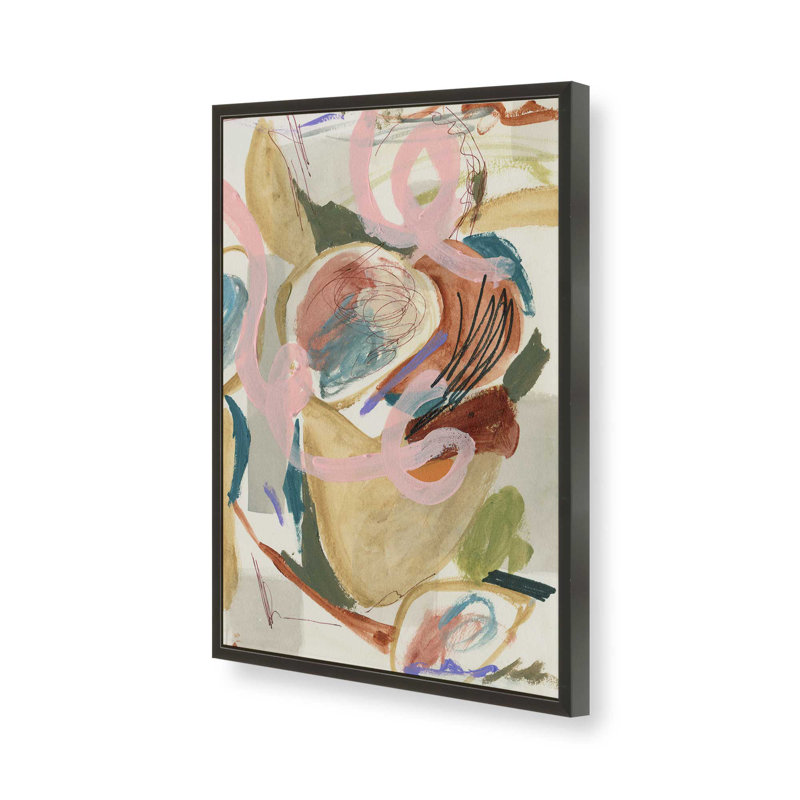 «Unraveled Pulse II» par Melissa Wang, reproduction d'art sur toile, H 48 po x l 36 po, Noir
