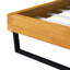 CADRE DE LIT EN BOIS DE PINE TAILLE TAILLE, COULEUR NATURELLE ET NOIRE-1846964957