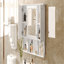 Armoire à pharmacie murale 35 po x 28 po, armoire de salle de bain moderne avec miroir, armoire à miroir avec tablettes ouvertes-1448013841