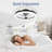  Cissline 20" Modern Black Flush Mount Ceiling Fan with Adjustable Led Light for Bedrooms & Small Spaces-377018253