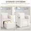 Fauteuil d'appoint Barrel avec repose-pieds de rangement-1253962013