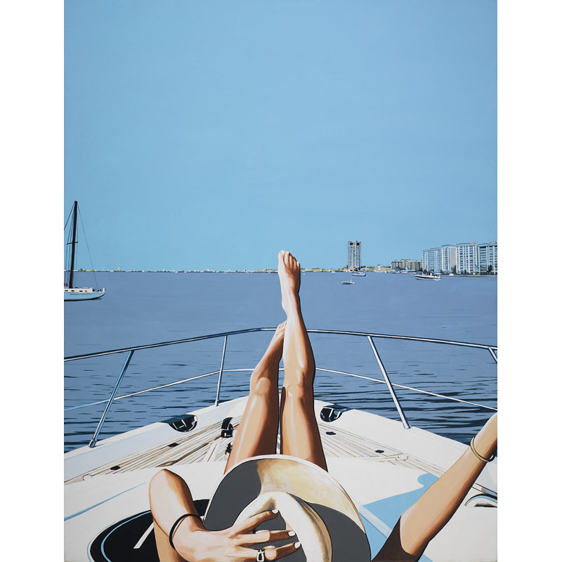 Jo's Boat by Jeff Schaub - Painting Print on Canvas