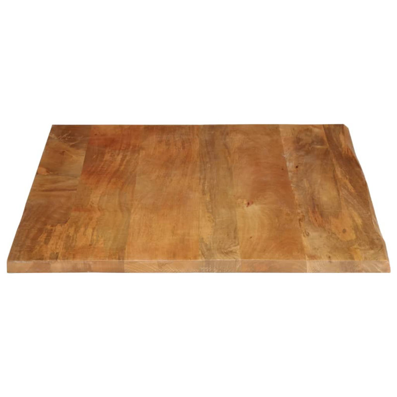 vidaXL Table Top Oak Solid mango wood with an oak finish Small Durable, 1" H x 39.4" W x 31.5" D