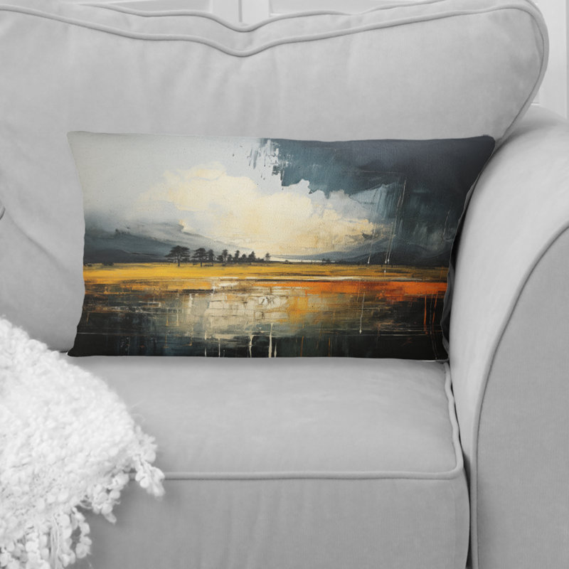 Coussin décoratif Dark Drama Bold Storm I - Storms