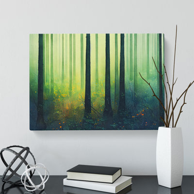 Pretty Watercolour Forest Vol.1 - Wrapped Canvas